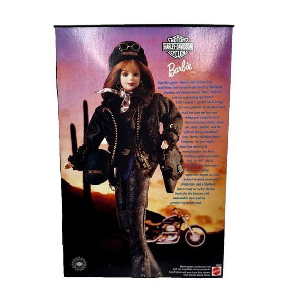 NIB Vintage 1998 Harley Davidson red headed Barbie Mattel 20441 - Picture 2 of 4